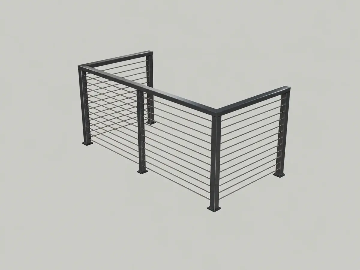Rail & Fence Tool cable railing example